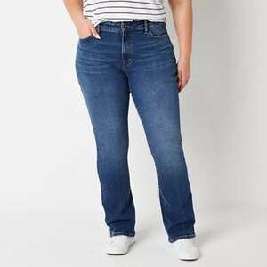 a.n.a size 18W Jeans Medium Blue High Rise Vintage Boot Fitted Through Hip Thigh